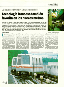 Tecnología francesa también favorita en los nuevos metros