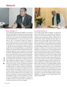 Obituario - Pontificia Universidad Javeriana