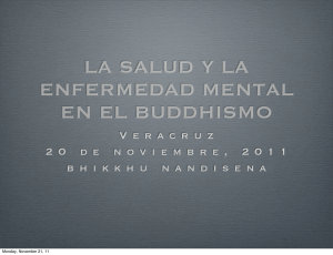 componentes trastorno mental - buddhismo theravada hispano
