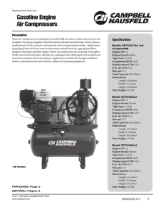 Gasoline Engine Air Compressors