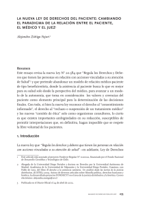 La nueva Ley de derechos deL Paciente