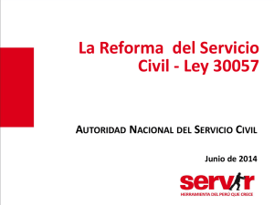 La Reforma del Servicio Civil