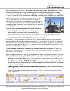 Colfax Corridor Connections is a study of transit and