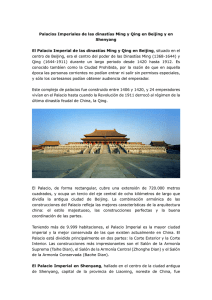 Palacios Imperiales de las dinastías Ming y Qing - Wikimates