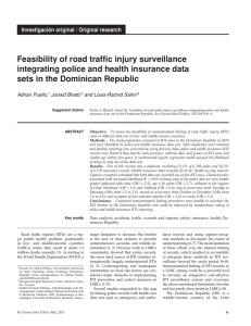 Feasibility of road traffic injury surveillance integrating police and