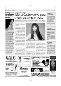 Moria Casán vuelve para conducir un talk show