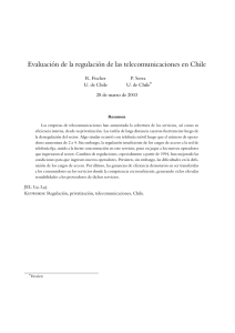Evaluación de la regulación de las telecomunicaciones en Chile