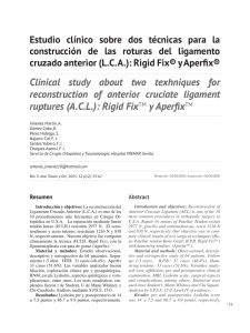 Clinical study about two texhniques for reconstruction of anterior