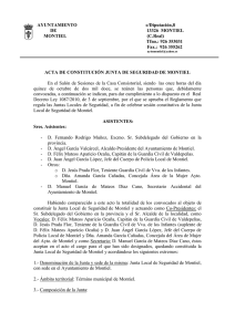 Acta Constitucion Junta Local De Seguridad