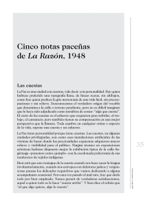 Cinco notas paceñas de La Razón, 1948