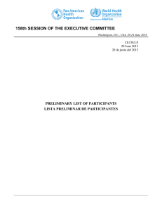 158th SESSION OF THE EXECUTIVE COMMITTEE