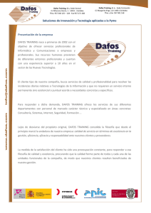 Soluciones y productos Dafos Training