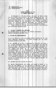 Acta N 112 - Municipalidad de Melipeuco