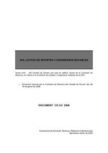 sol.licitud de revistes i congressos notables document cg 3/2 2006