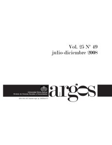 Argos Vol. 25 Nro. 49 / 2008
