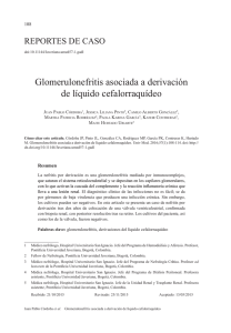 Glomerulonefritis asociada a derivación de líquido cefalorraquídeo