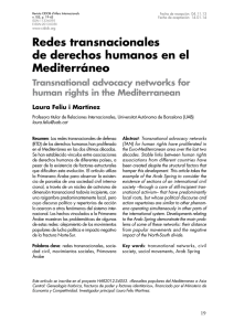 Redes transnacionales de derechos humanos en el