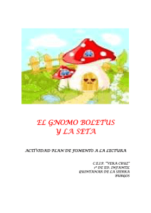 EL GNOMO BOLETUS EL GNOMO BOLETUS Y LA SETA Y LA SETA