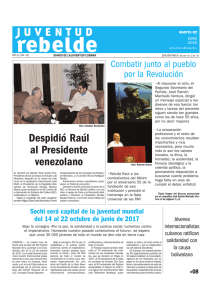 Despidió Raúl al Presidente venezolano