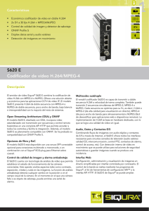 S620 E Codificador de vídeo H.264/MPEG-4