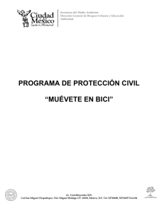 PROGRAMA DE PROTECCIÓN CIVIL “MUÉVETE EN BICI”