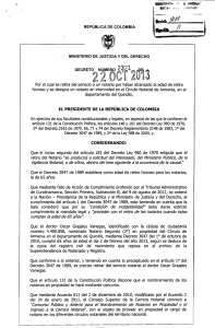 decreto 2321 del 22 de octubre de 2013