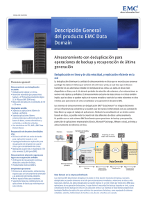 Descripción General del producto EMC Data Domain
