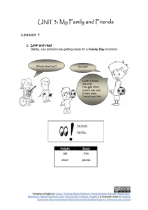 UNIT 3 2014 student´s worksheet