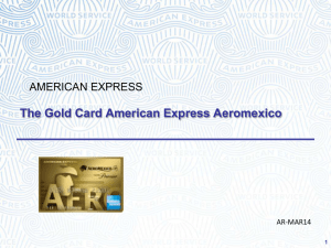 The Gold Card American Express Aeromexico