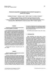 Chemical composition of aboriginal peanut