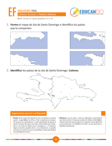 1. Formo el mapa de isla de Santo Domingo e identifico los países
