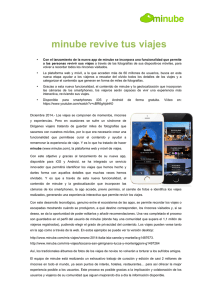 minube revive tus viajes
