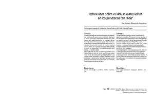 Reflexiones sobre el vínculo diario-lector en los periódicos "en línea"