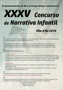 Bases del XXXV Concurso de Narrativa Infantil Vila d`Ibi 2016