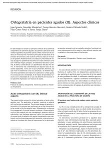 Ortogeriatría en pacientes agudos (II). Aspectos clínicos