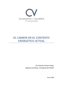 el carbon en el contexto energetico actual