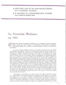 La Economía Mexicana en 1961 - revista de comercio exterior