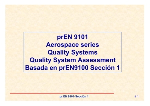 prEN 9101 Aerospace series Quality Systems Quality System