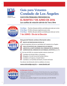 Guía para Votantes - League of Women Voters of Los Angeles