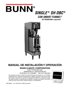 installation, operating, Single SH DBC Installation