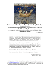 The Reception of Latin Grammar Knowledge in the Early Middle Ages