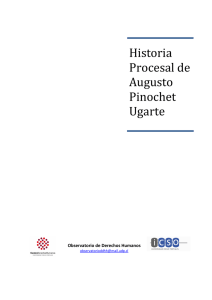 Historia Procesal Augusto Pinochet Ugarte desde 1998