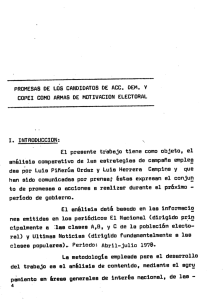 COPEI COMO ARMAS DE MÜTIVACION ELECTORAL I
