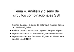 Tema 4. Análisis y diseño de circuitos combinacionales