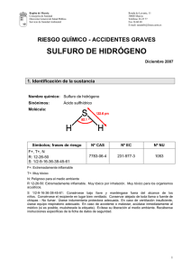 riesgos químicos y accidentes graves (Sulfuro de hidrógeno)