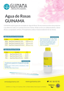 Agua de Rosas GUINAMA