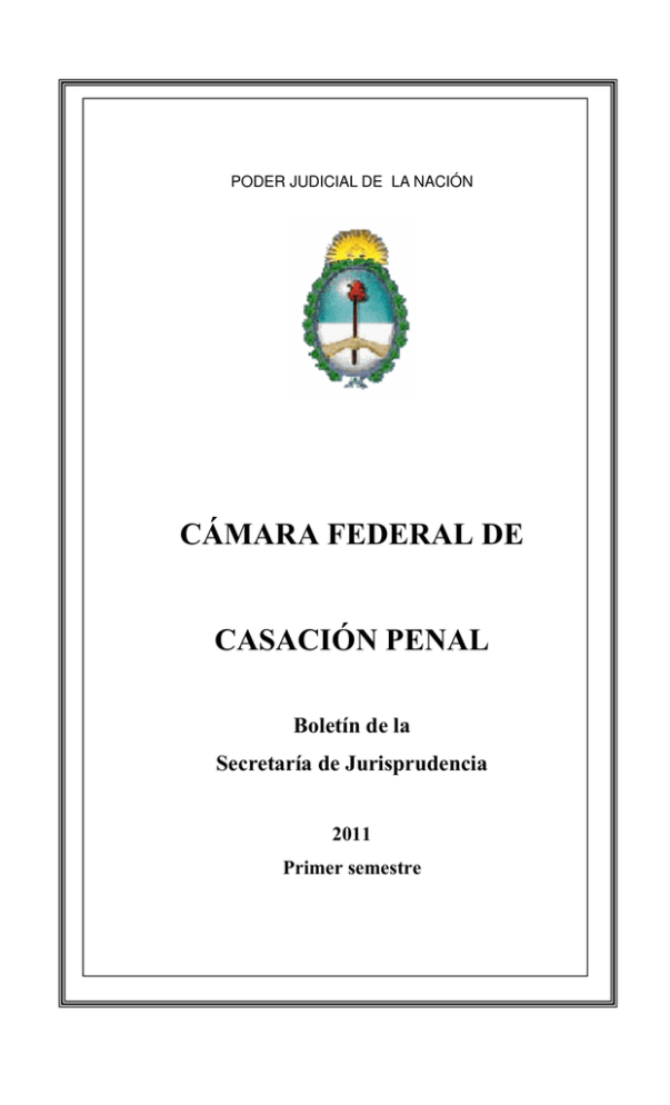 Cámara Federal De Casación Penal