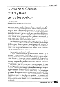 Guerra en el Cáucaso: OTAN y Rusia contra Los pueblos