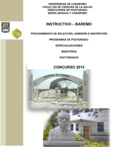 archivo baremo - Universidad de Carabobo