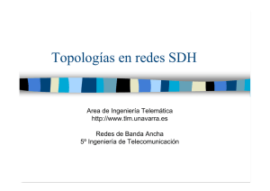 Topologías en redes SDH - Área de Ingeniería Telemática